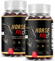 HorseFil men's energy and stamina support two-bottle package